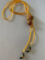 Silk Cord Yellow Eyeglass Spectacle Sunglass Chain Cord holder Secure Lightweight