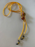 Silk Cord Yellow Eyeglass Spectacle Sunglass Chain Cord holder Secure Lightweight