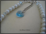 Personalized Adult Bracelet Glass Pearls & Birthstones