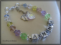 Personalized Baby Bracelet Swarovski Crystals ~ your choice