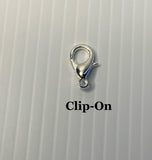 Cherrie's Charm Clip-On, European, KeyRing, Zipper Pull, Handbag Dangle,Bracelet
