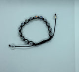 Adjustable Braided Clear Crystal Bracelet ~ab