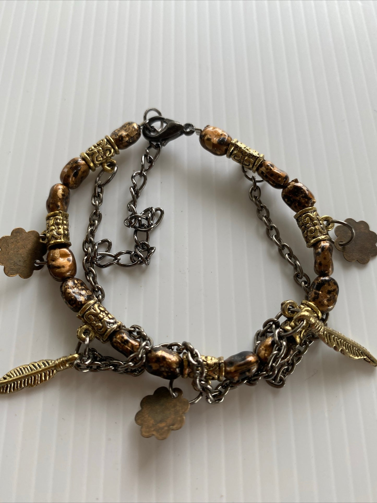 Bead & Charm  Bracelet Extension Chain Gift Casual assorted Gold & Bronze tone