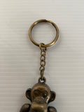 Key Chain Metal Monkey in Bronze movable arms, legs