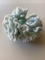 Hair Scrunchie Crochet Handmade Elastised Full Ruffled Mint Pastel Soft Summery