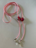 Silk Cord Pink Eyeglass Spectacle Sunglass Chain Cord holder Secure Lightweight