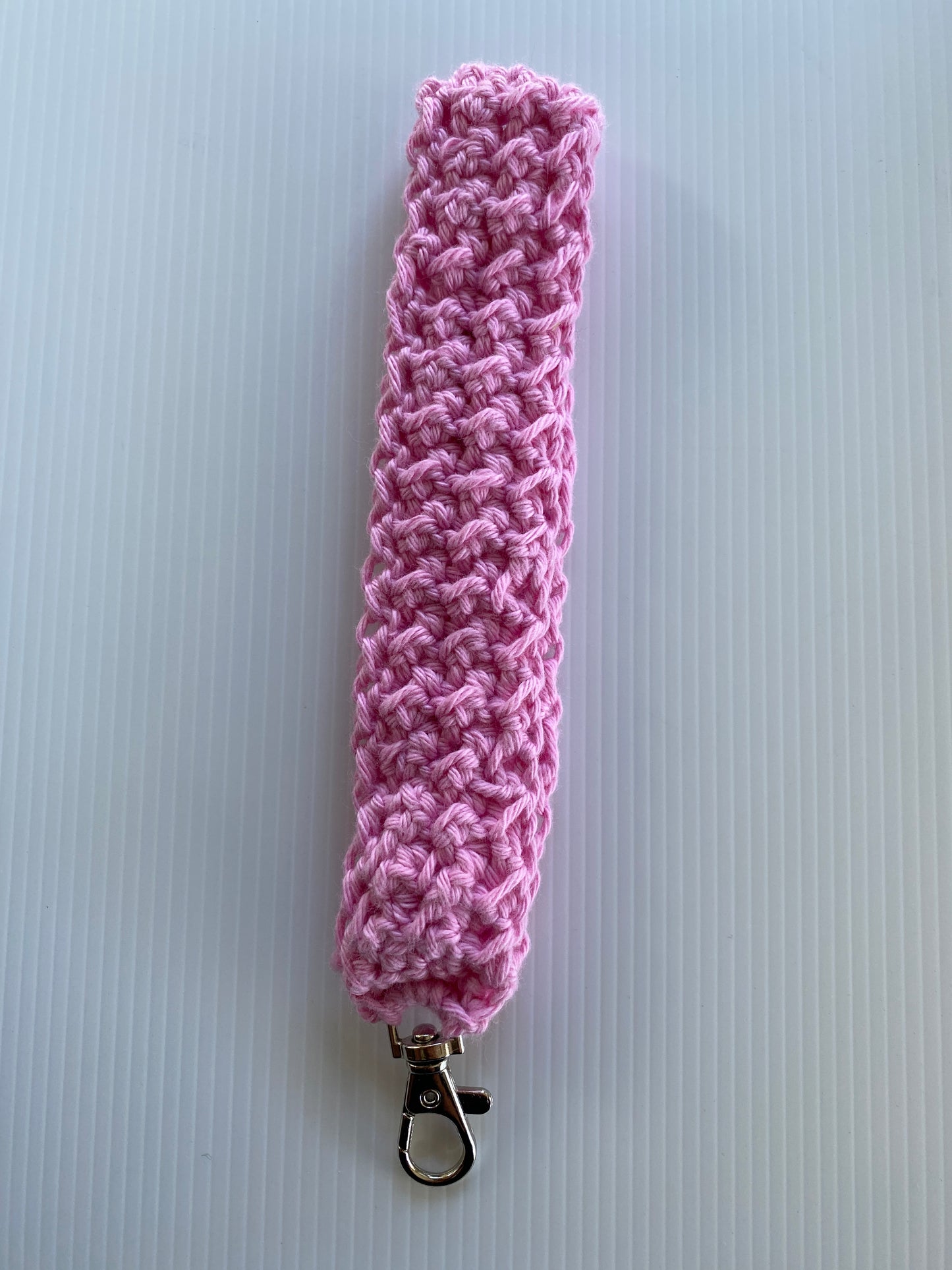 Crochet Wristlets Handmade assorted colours ideal for keys, coin purse etc