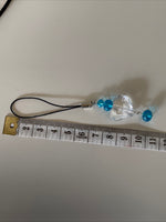 Mobile Phone Dangle Charm  Clear Heart & Colour Crystals your choice on colour