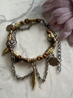 Bead & Charm  Bracelet Extension Chain Gift Casual assorted Gold & Bronze tone