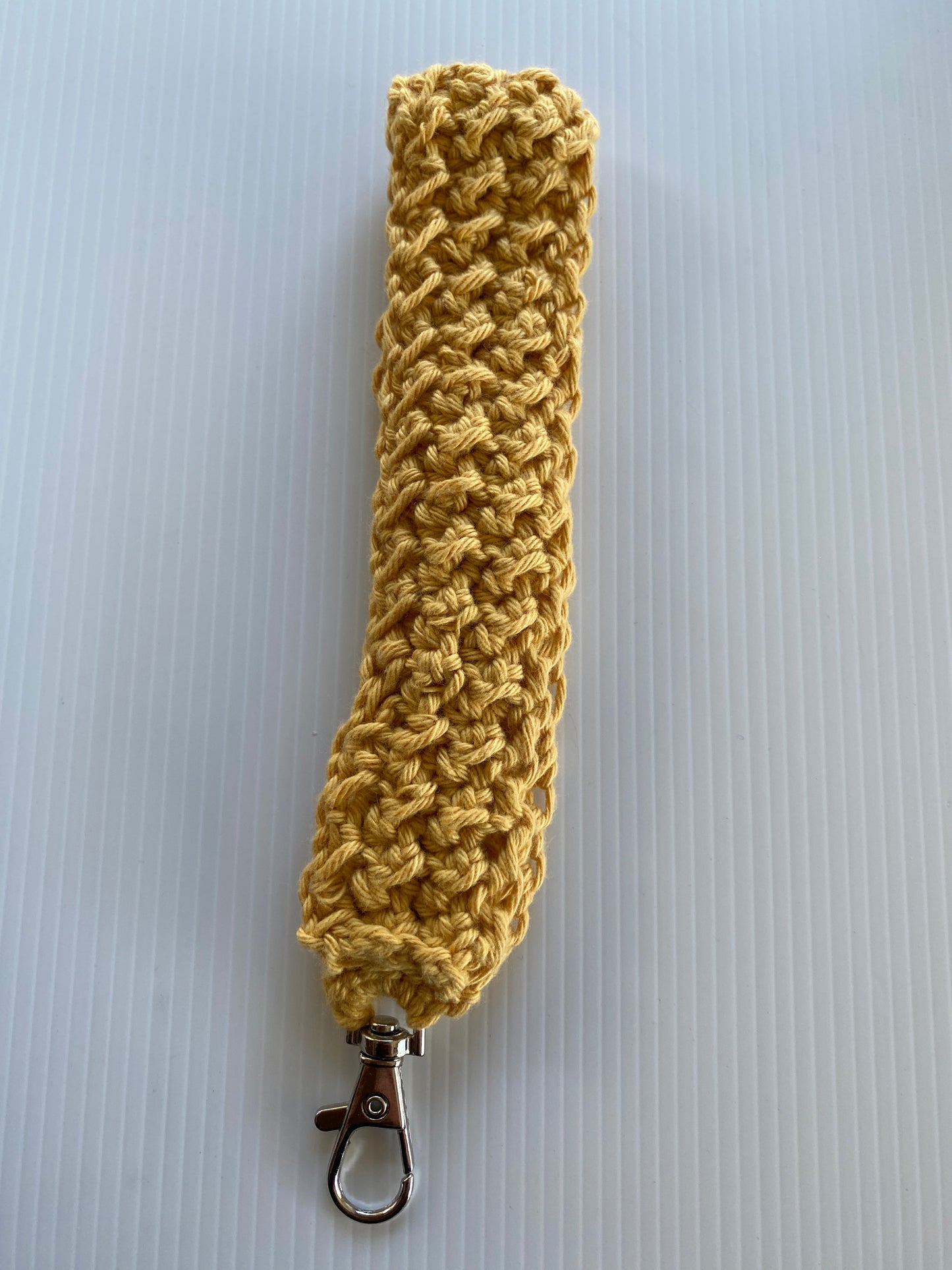 Crochet Wristlets Handmade assorted colours ideal for keys, coin purse etc