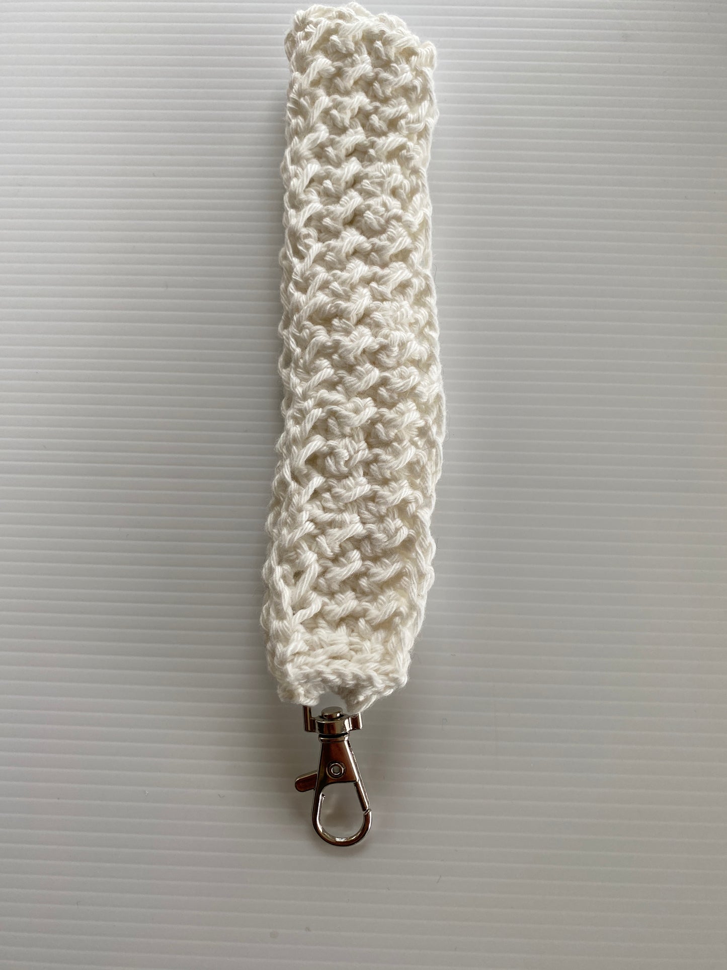 Crochet Wristlets Handmade assorted colours ideal for keys, coin purse etc