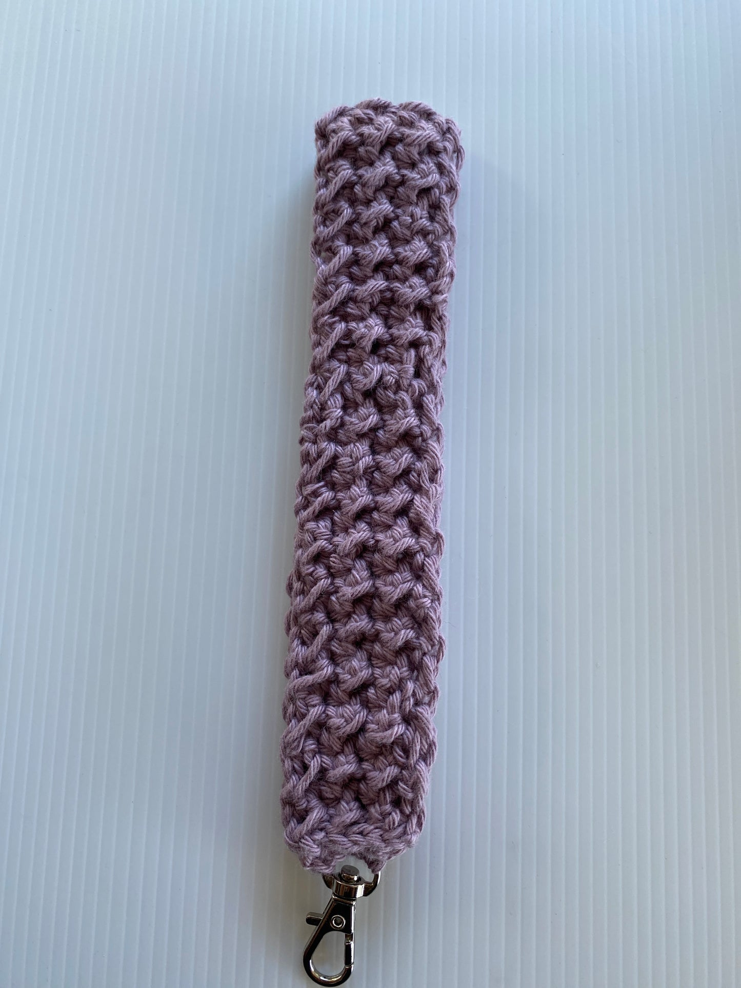 Crochet Wristlets Handmade assorted colours ideal for keys, coin purse etc