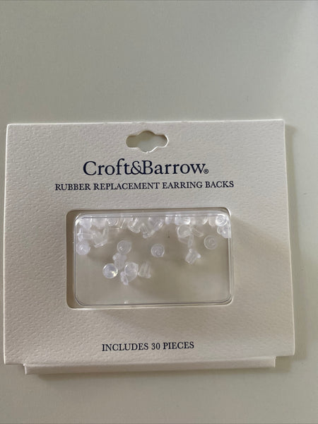 Earring Silicone Backing replacements for Pierced, Hook or stud    Pack of  30