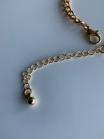 Gold Plate Link Slightly Chunky Chain Bracelet Lightweight