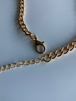 Gold Plate Link Slightly Chunky Chain Bracelet Lightweight