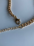 Gold Plate Link Slightly Chunky Chain Bracelet Lightweight