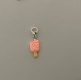Ice-Cream Strawberry Charm Clip-On, European, KeyRing, Zipper Pull, Handbag