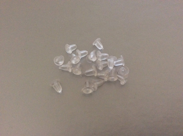 Silicone Backing replacements Silicone for Pierced, hook or stud    Pack of  20