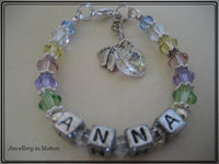 Personalized Baby Bracelet Swarovski Crystals ~ your choice