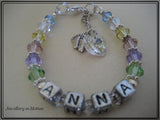 Personalized Baby Bracelet Swarovski Crystals ~ your choice