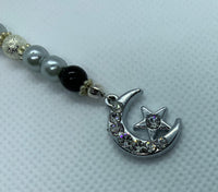 Moon, Star sparkly Handbag Dangle