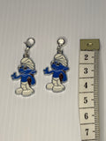 Brainy Smurf  Charm Clip-On, European, KeyRing, Zipper Pull, Handbag Dangle,Bracelet