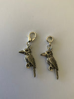 Kookaburra Charm, Handbag Dangle, Zipper Pull, Key ring, Bracelet Dangle Charm