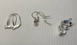 Red Crystal Christmas Stocking Charm Dangle Earrings Pierced and  Clip-On avail