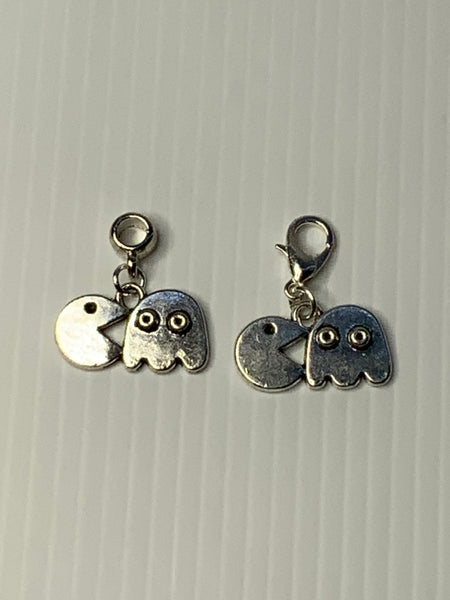 Pac Man Charm Dangle, Zipper Pull