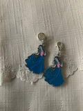 Princess Charm Clip-On European Bail  Bag Dangle Zipper Pull Key ring Charm