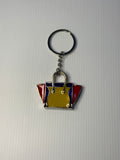 Key Ring Metal Multi - Coloured Handbag Dangle Charm