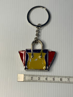 Key Ring Metal Multi - Coloured Handbag Dangle Charm