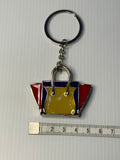 Key Ring Metal Multi - Coloured Handbag Dangle Charm