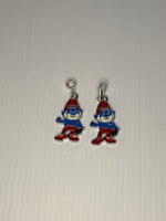 Papa Smurf  Charm Clip-On, European, KeyRing, Zipper Pull, Handbag Dangle,Bracelet