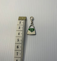 HandBag Charm Clip-On, European, Key ring, Zipper Pull, Handbag Dangle, Bracelet.