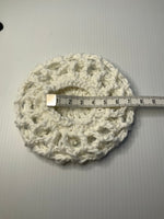 Crochet Hair Bun Net for Dance, Horse Riding, Wedding Handmade - Off White