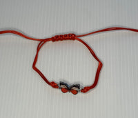 Adjustable Cord Bracelet with Butterfly Charm - Assorted Colours