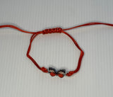 Adjustable Cord Bracelet with Butterfly Charm - Assorted Colours