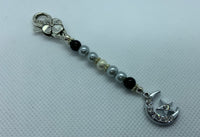 Moon, Star sparkly Handbag Dangle