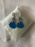 Princess Charm Clip-On European Bail  Bag Dangle Zipper Pull Key ring Charm