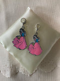 Princess Charm Clip-On European Bail  Bag Dangle Zipper Pull Key ring Charm