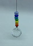 Chakra Crystal Suncatcher with a 20cm Crystal