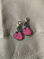 Princess Charm Clip-On European Bail  Bag Dangle Zipper Pull Key ring Charm