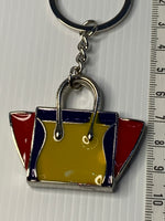 Key Ring Metal Multi - Coloured Handbag Dangle Charm