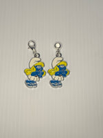 Smurfette Style 2  Charm Clip-On, European, KeyRing, Zipper Pull, Handbag Dangle,Bracelet