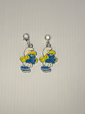 Smurfette Style 2  Charm Clip-On, European, KeyRing, Zipper Pull, Handbag Dangle,Bracelet