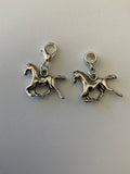 Galloping Horse Charm, Handbag Dangle, Zipper Pull, Key ring, Bracelet