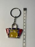 Key Ring Metal Multi - Coloured Handbag Dangle Charm