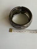 Dark Charcoal  Round thick Bangle Bracelet lightweight lever opening Gift Casual