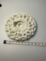 Crochet Hair Bun Net for Dance, Horse Riding, Wedding Handmade - Off White